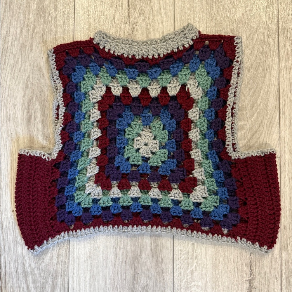 Colorful Crochet Vest